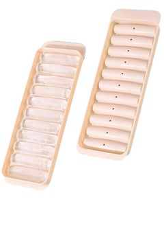 1pc Long Slim Ice Tray with Lid 10 Holes Perfect for Narrow Bottles and Cups