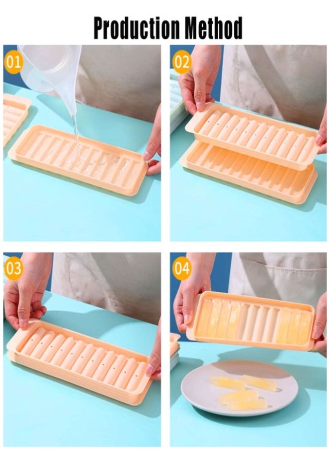 Generic - 1pc Long Slim Ice Tray with Lid 10 Holes Perfect for Narrow Bottles and Cups - Image 1