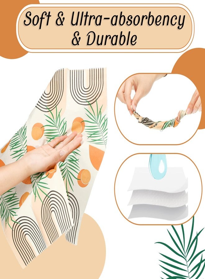 Sinmoe 100 Pack Floral Napkins Disposable Paper Hand Towels 2 Ply Decorative Dinner Guest Towels Flower Cocktail Napkins for Bathroom Toilet Powder Room Wedding Bridal Shower Birthday (Lovely) - Image 3
