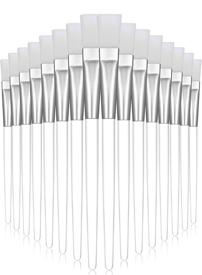 Shidara Fan Brushes for Facials, Soft Fan Mask Brush Facial Brushes Makeup Tools | White | 6 Pieces - Image 1