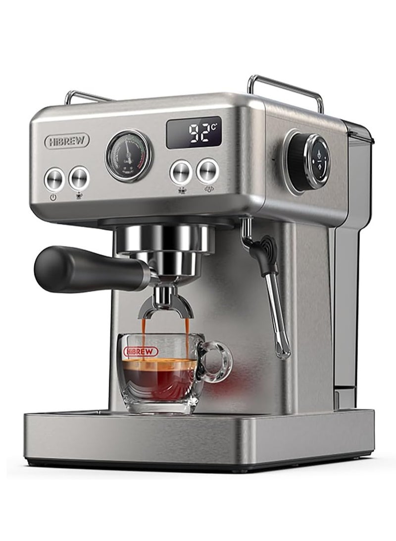 HiBrew H10A 1.8L Semi Auto Coffee Macine - Silver - Image 1
