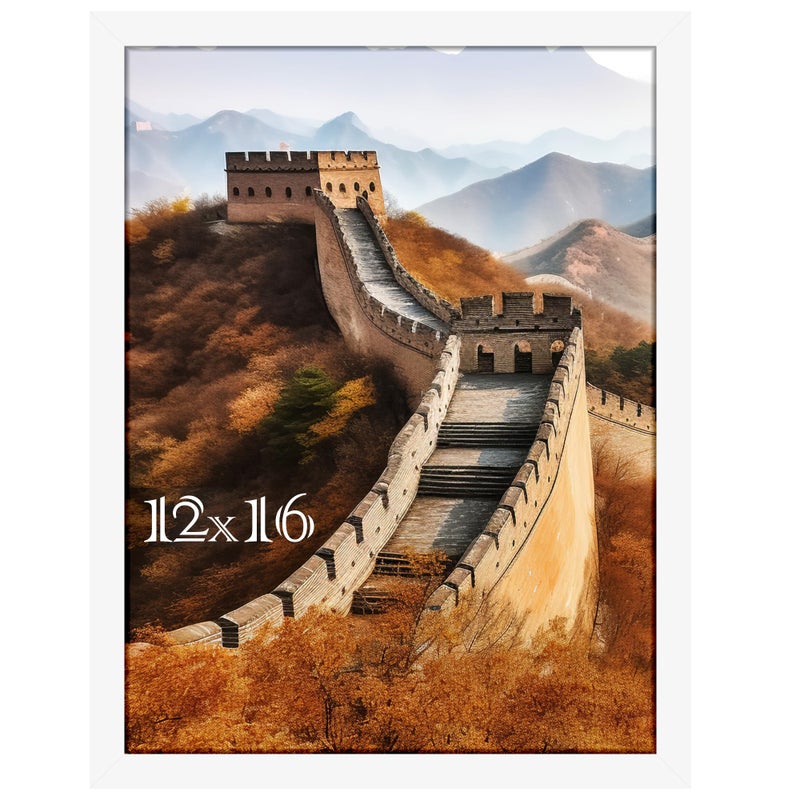 Picrit 12x16 Picture Frame  Photo Frame for Wall Mounting Diaplay  White - Image 1
