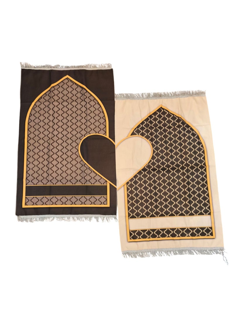Set of 2 Prayer Mat for Couples Fabric Thin  - Image 1