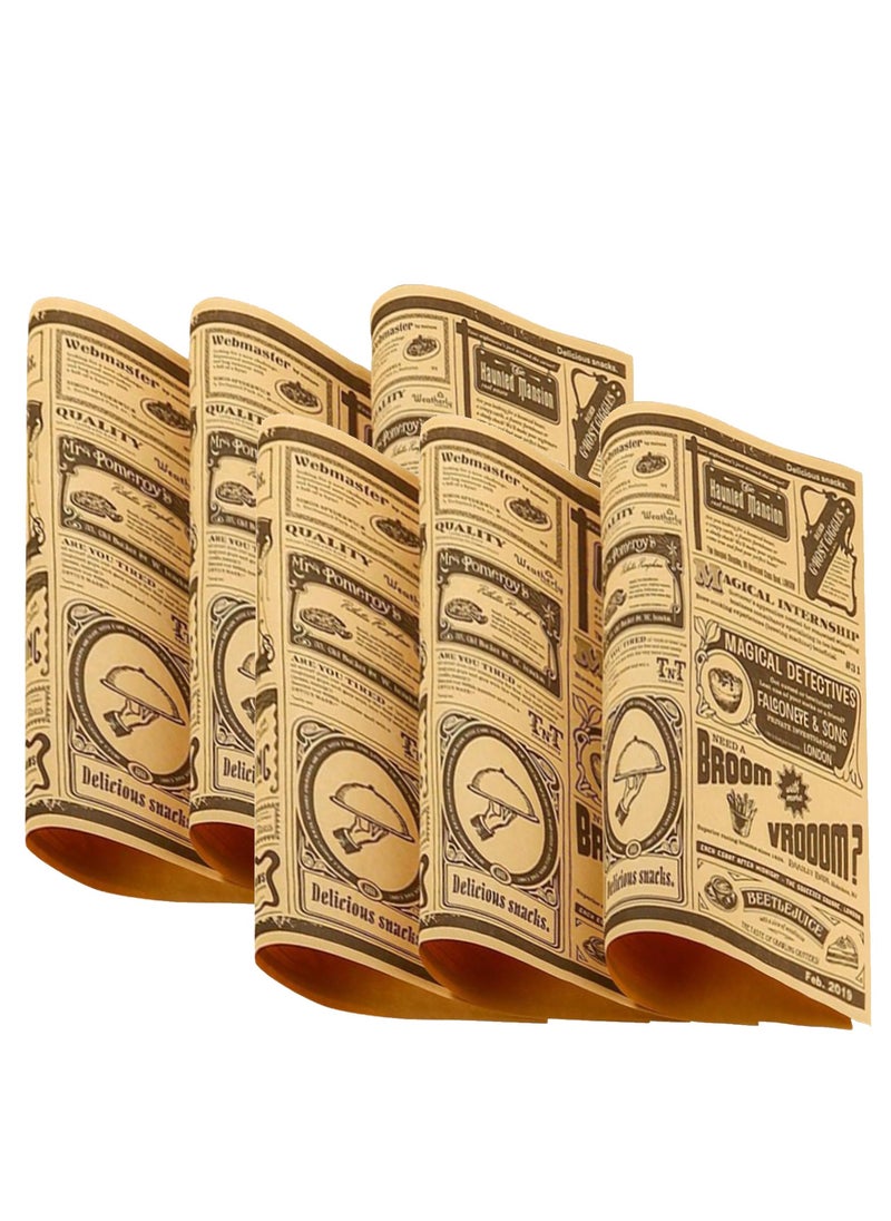 Excefore 200 Pcs Parchment Paper, Wax Paper Sheets Sandwich Wrapping Paper, Square Baking Parchments Wrapping Tissue, Greaseproof Non-Stick Packaging Paper for Picnic, Party, Restaurants  - Image 1