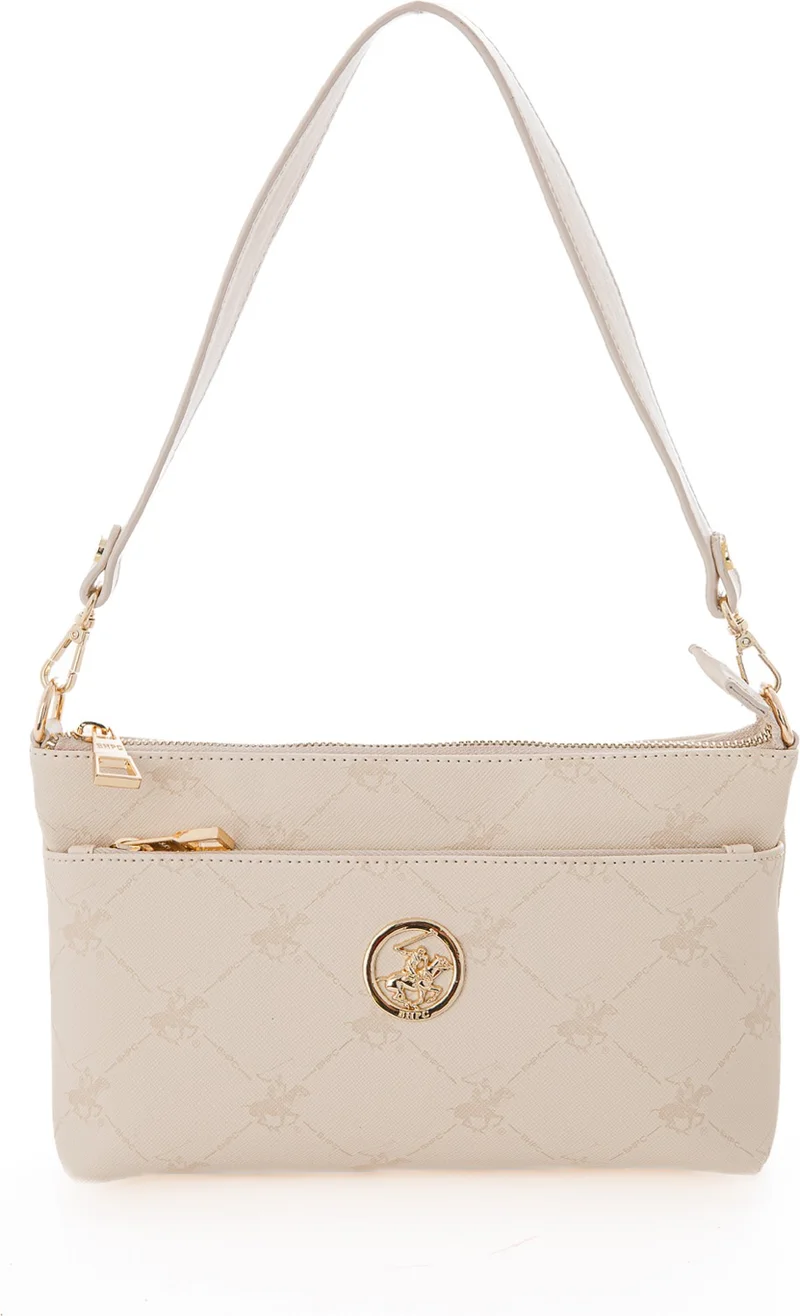 بيفرلي هيلز بولو كلوب Beige Women 27X16X8 Crossbody Bag 05BHPC123-BJ