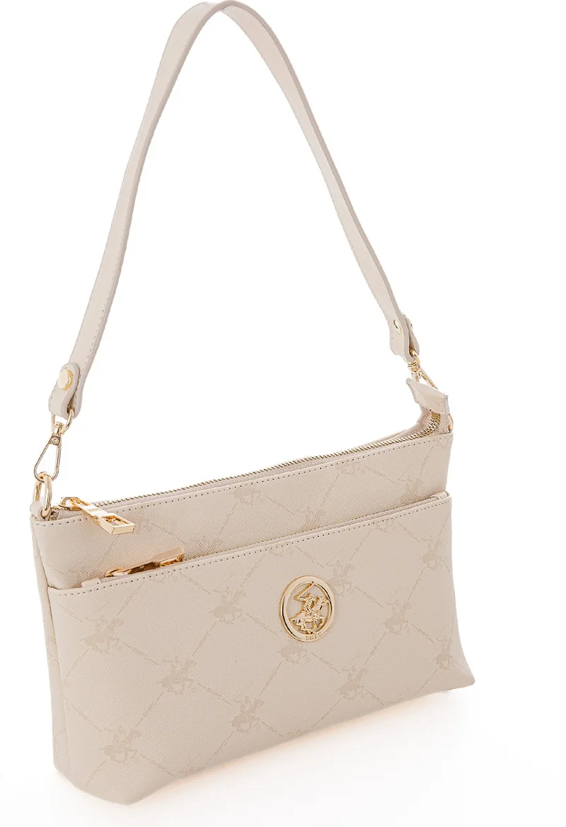 بيفرلي هيلز بولو كلوب Beige Women 27X16X8 Crossbody Bag 05BHPC123-BJ