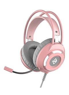 Hanayo AX120 Luminous Headset 3.5mm Audio USB Connector 50mm Surround Bass Sound Music Headphone Omnidirectional Microphone Soft Breathable Earmuffs Earphones for Computer Office Gaming  - Image 1