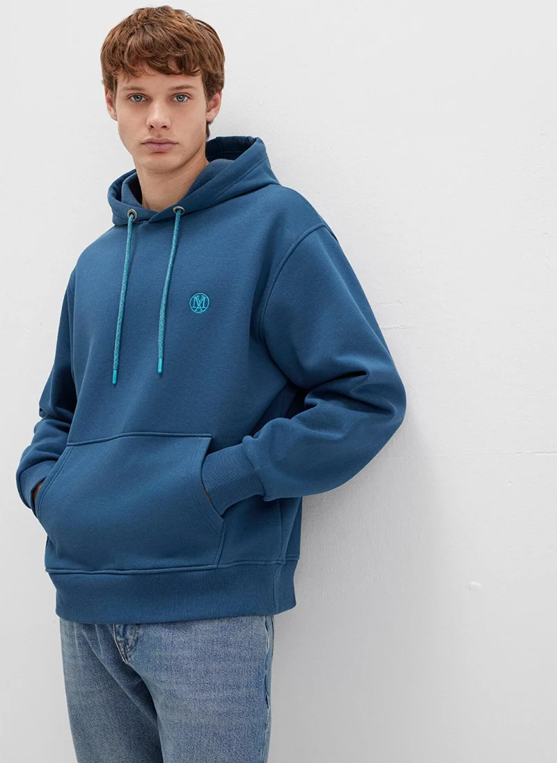 مافي Mavi Logo Embroidered Hooded Mavi Sweatshirt