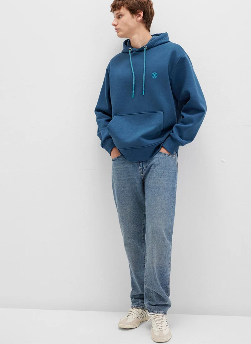مافي Mavi Logo Embroidered Hooded Mavi Sweatshirt