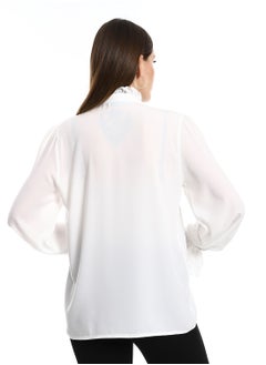 White balloon blouse with front cut - pzsku/ZD41C2C37FDF563468580Z/45/_/1709934710/016aaad6-3bac-4b71-856b-611a4c5bfcc6