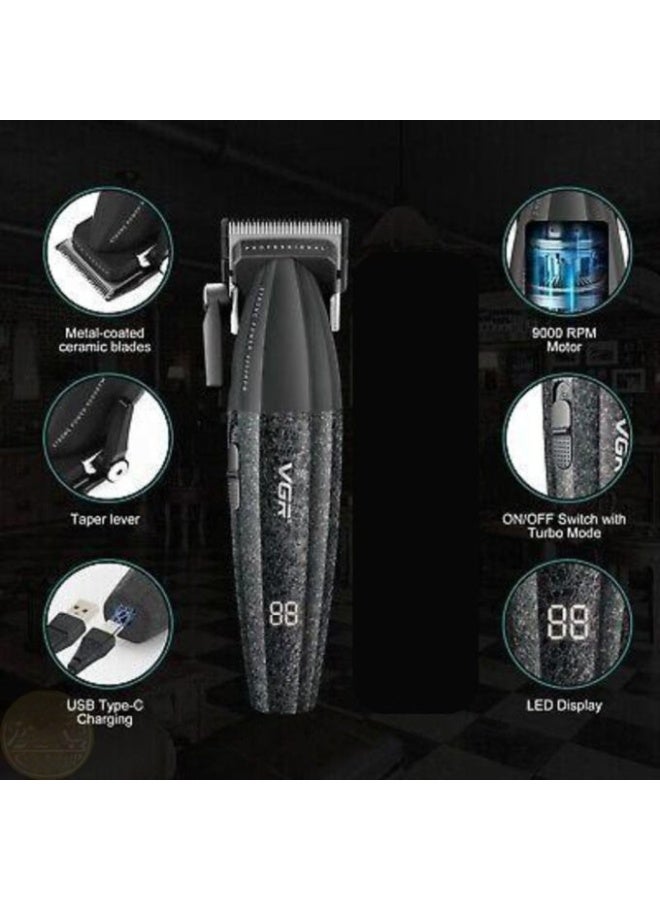 VGR Professional Hair Clipper - Ceramic Blades - Lithium Battery - Rechargeable V-640 C - Image 3