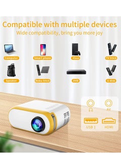 Generic New Upgraded Portable Home Theater Mini Projector For Office Home Outdoor Movie Nights Works With Mobile  - Image 2