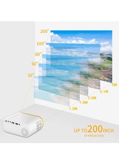 Generic New Upgraded Portable Home Theater Mini Projector For Office Home Outdoor Movie Nights Works With Mobile  - Image 3