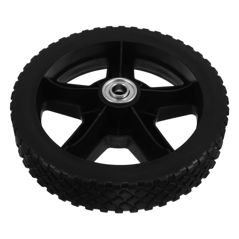 8 Inch Lawn Mower Auxiliary Wheels With Rubber Casters For Garden Utility Carts - Image 2
