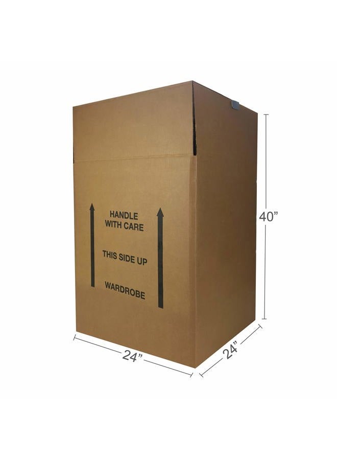 UBOXES Larger Wardrobe 24 x 24 x 40-Inches Moving Boxes, Bundle of 3 (BOXBUNDWAR03) - Image 3