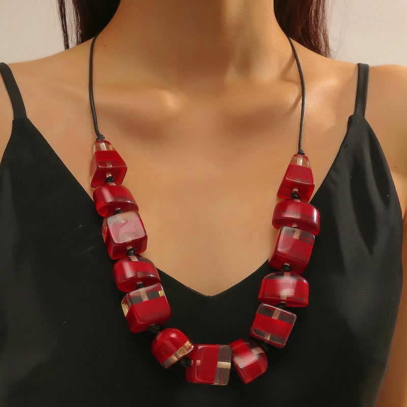 Colorful Vintage Handmade Multi-layer Beaded Bohemian Ethnic Fashion Exaggerated Womens Collar Earrings K collar (132) grams 