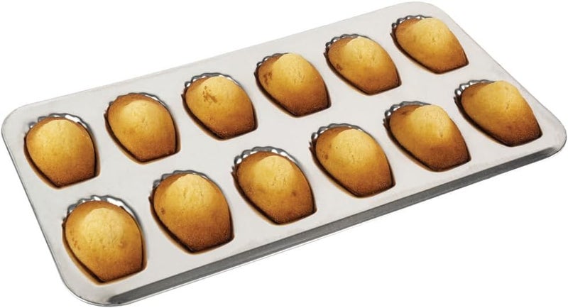 Gobel 12 Count Heavy Tinned Steel Madeleine Sheet Pan, Made in France - Image 1