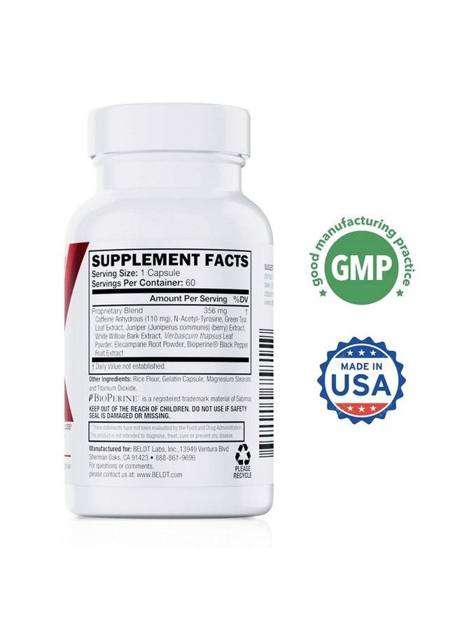 BELDT Labs - Skald Thermogenic Fat Burner Weight Loss Pills Appetite Suppressant Mood & Energy Booster With Respiratory Support Premium Fat Burning Green Tea Extract Juniper Berry Extract & More 60 Caps - Image 1