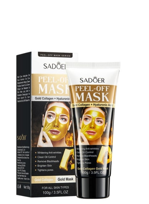 SADOER Gold Blackhead and Acne Remover Mask Deep cleansing mask, peel-off mask