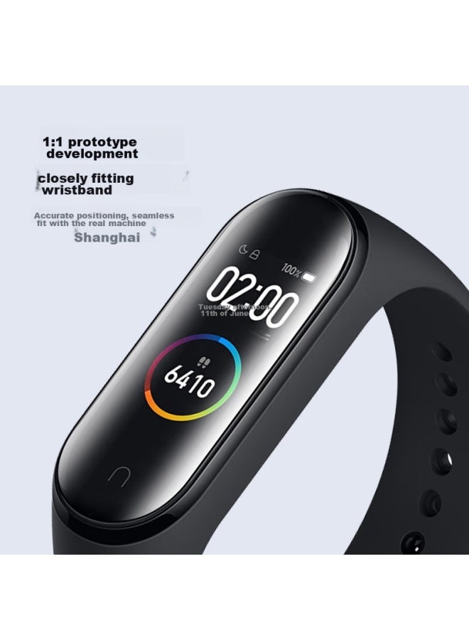 Stiger حزام متوافق مع ساعة شاومي باند 4، حزام بديل لساعة شاومي باند 3/4 نسخة NFC، مناسب لساعة شاومي باند 4/3 NFC - Image 2