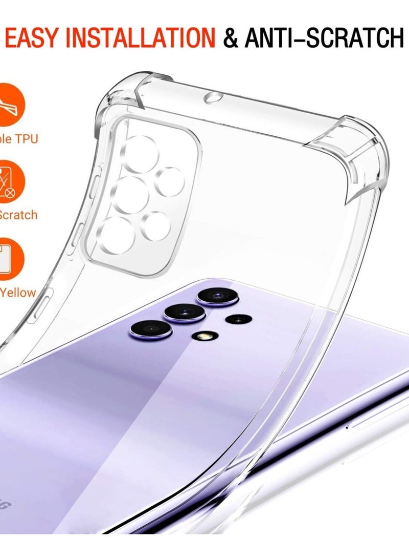 Silicone Tpu Anti Shock Cover for Samsung Galaxy A73 5G Clear