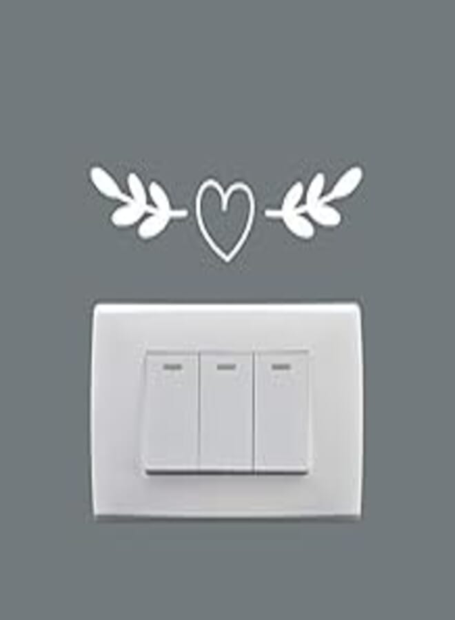 OR Wall Sticker - Light Switch - Heart & branch