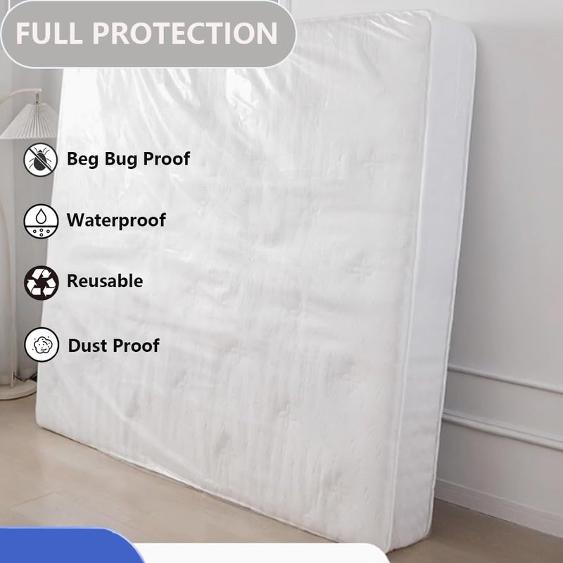SANEMBER Plastic Mattress Bag for Moving Storage, Mattress Protector Cover ,Mattress Bag for Disposal (King) - Image 4