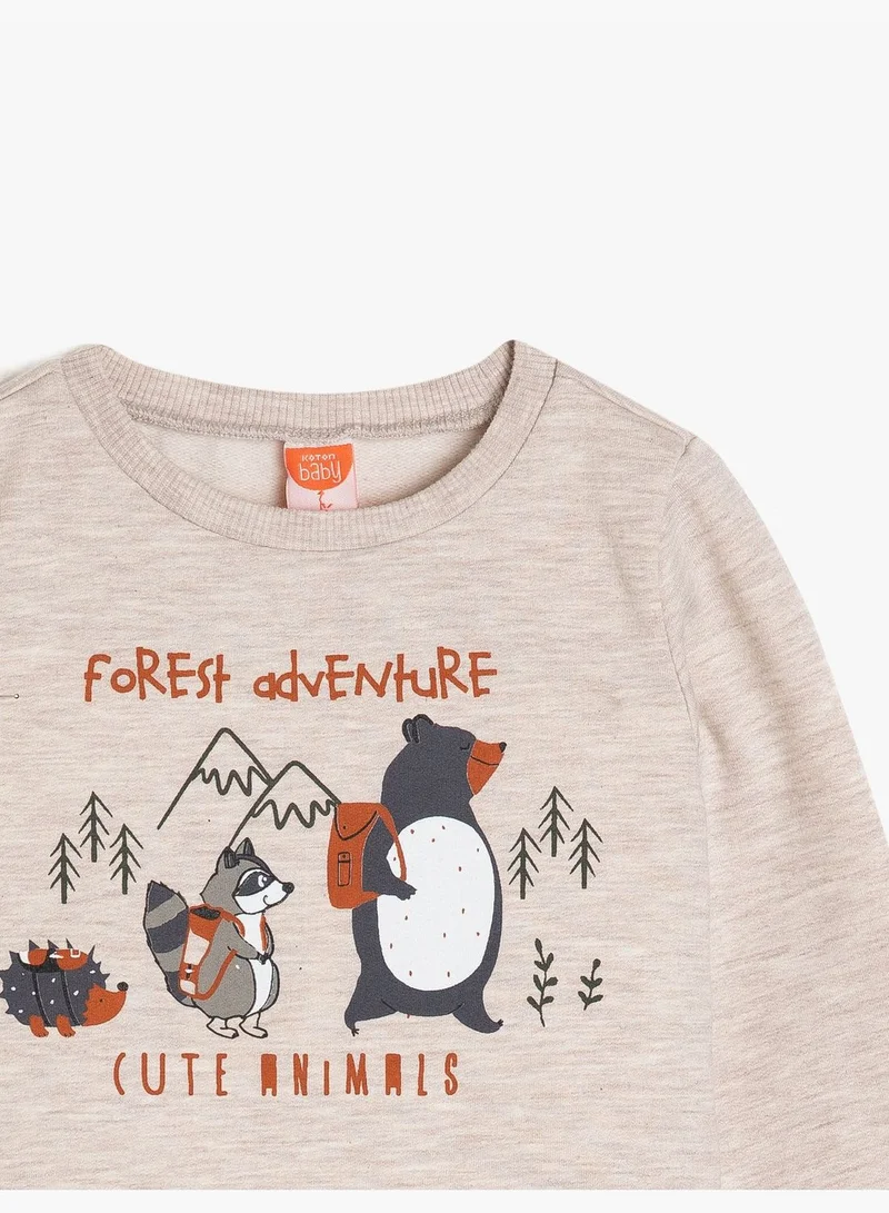 كوتون Printed Sweatshirt