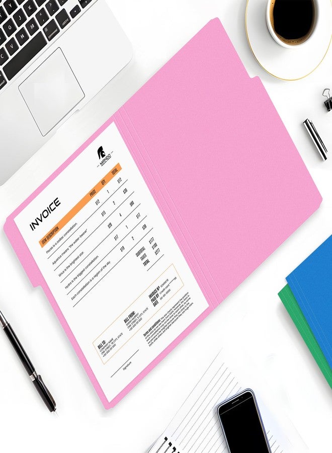 SUNEE File Folders, 150 Pack Manilla Folders 8.5 x 11, Colored File Folders Home Office School Supplies for Documents Files Paper, 5 Assorted Colors - Image 2