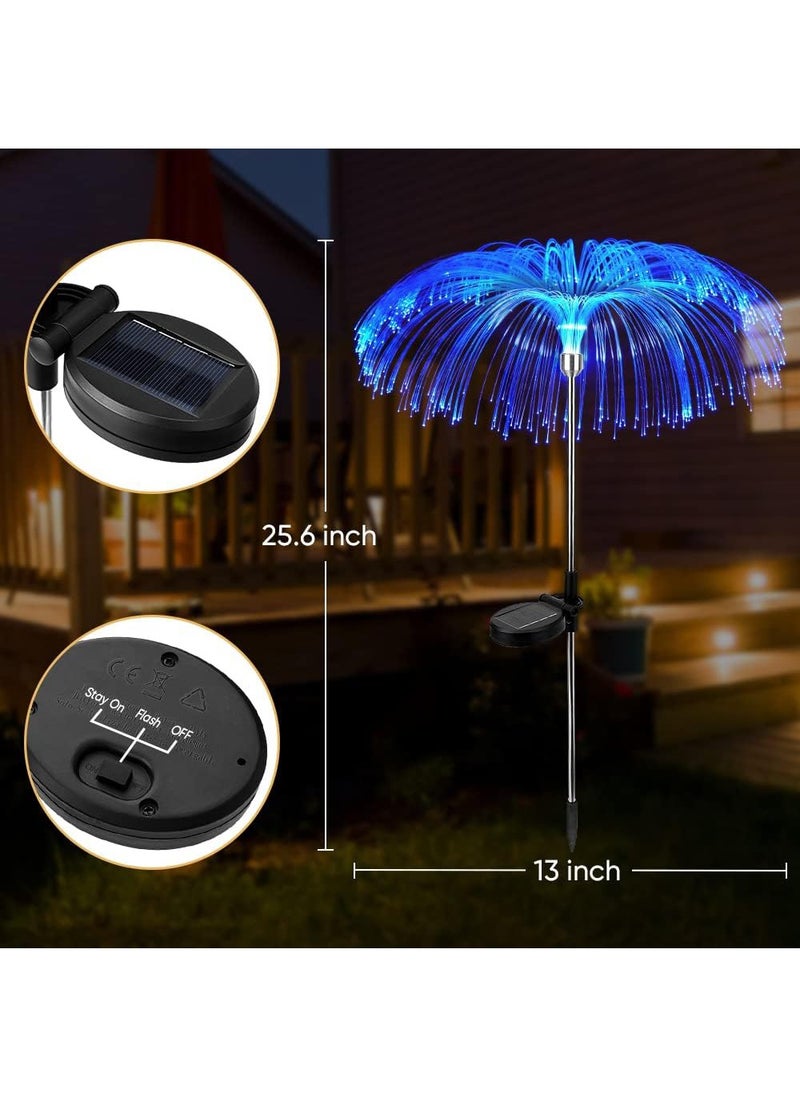 1 Set Of 2 Solar Jellyfish Light Decorative Lights, Adjustable Lighting Type, Colorful Lighting, Can Decorate The Garden And Roadside