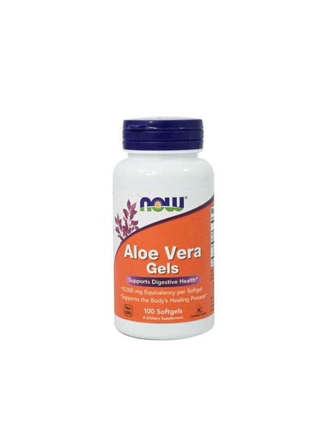 now Aloe Vera Gels Support Digestive Health 100 Softgel