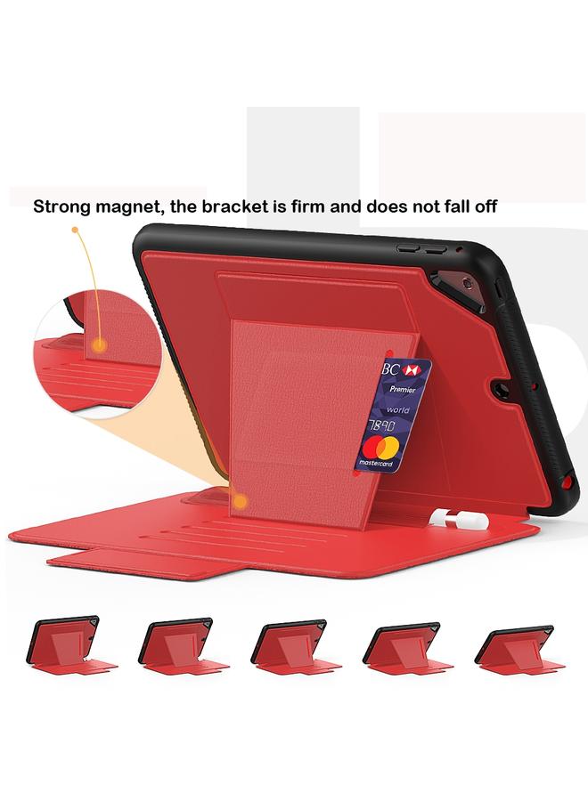 زبون حافظة جلدية واقية متعددة الوظائف لجهاز iPad Mini 5 مع حامل وفتحات للبطاقات وفتحة للقلم ووظيفة الاستيقاظ / السكون - Image 3
