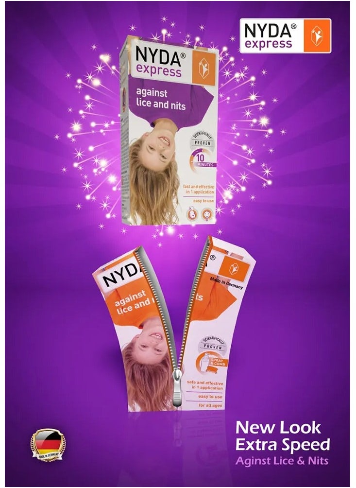 NYDA - Naida Express solution Against lice and Nits in just 10 minutes - 50 ml - Image 1
