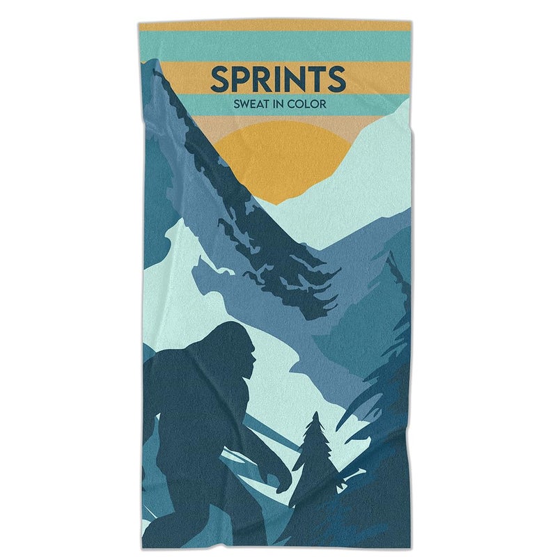 Sprints Athletic Running Towel, Full-Sized, Car Seat Cover - Moisture Wicking (Sasquatch) - Image 5