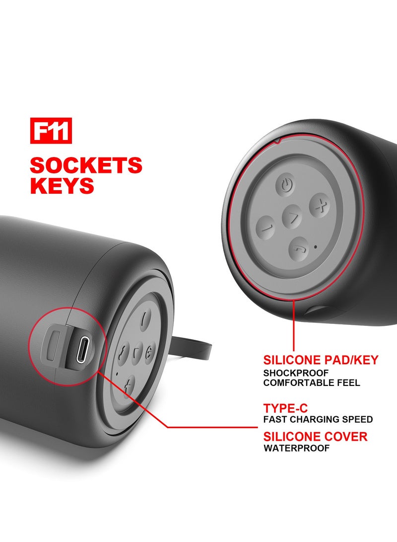 Bluetooth Speaker: Outdoor Waterproof Wireless TWS Mini Subwoofer Portable Speaker - Image 4
