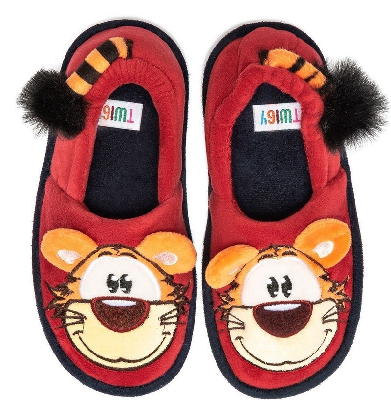 Twigy Lion Kids Home Shoes Red 30/35 CC0811  - Image 1
