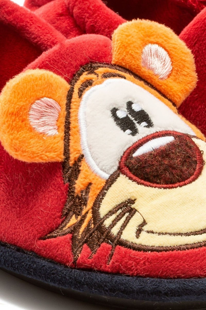 Twigy Lion Kids Home Shoes Red 30/35 CC0811  - Image 3
