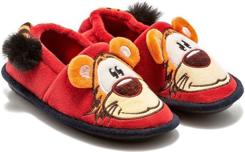 Twigy Lion Kids Home Shoes Red 30/35 CC0811  - Image 2