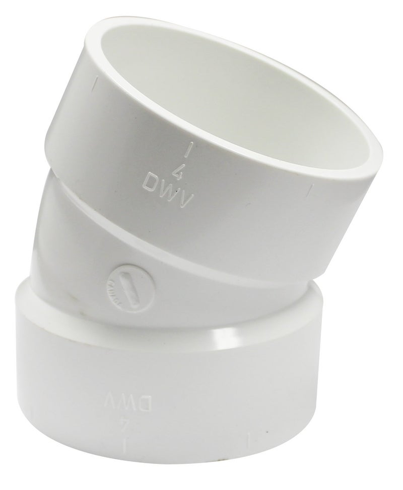 Canplas 192554 PVC DWV Bend HXH, 4.06-Inch, White - Image 2