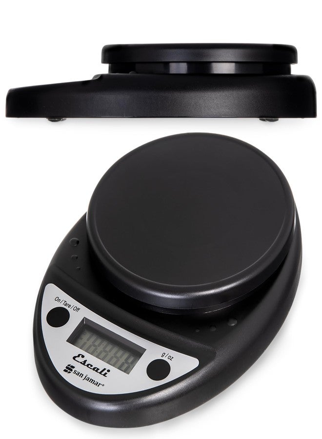Escali Primo NSF Listed Digital Scale, 11 lb/5 kg, Black (SCDGP11BK) - Image 2