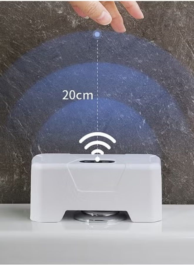 Toilets Flush Valves IPX5 Waterproof Smart Toilets Flush Sensor on Splash-proof with Wireless Transmitter for Public Toilets - Image 2