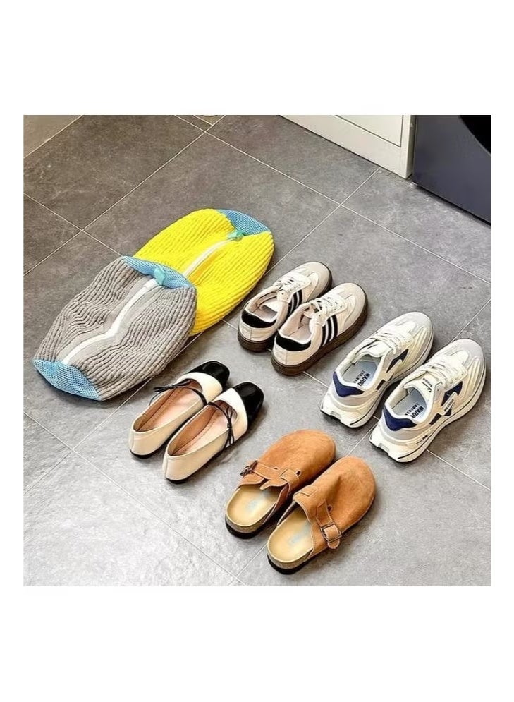Shoe, boot, and sneaker washing bag - Washing machine shoe bag - Reusable and hanging shoe washing bag for washer and dryer, multi-colored shoe bag for all types and sizes of shoes - Image 5
