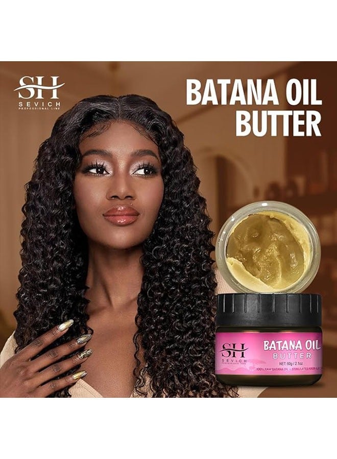 Sevich Batana Oil Butter 60g - Natural Veganic Hair Growth Oil for All Hair Types, Soothe Scalp, Repair Damaged Hair, Nourish Thin Hair, Effective Against Regional Alopecia and Hair Loss - Image 5