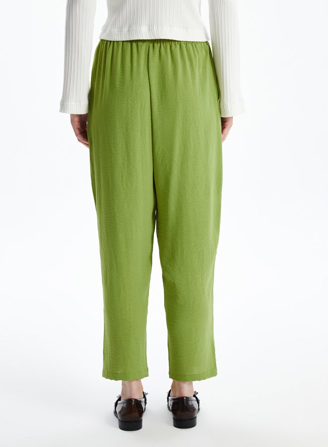 LC WAIKIKI Wide Leg Women Trousers With Elastic Waist  - Image 4