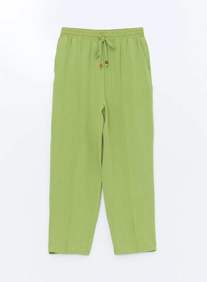 LC WAIKIKI Wide Leg Women Trousers With Elastic Waist  - Image 5