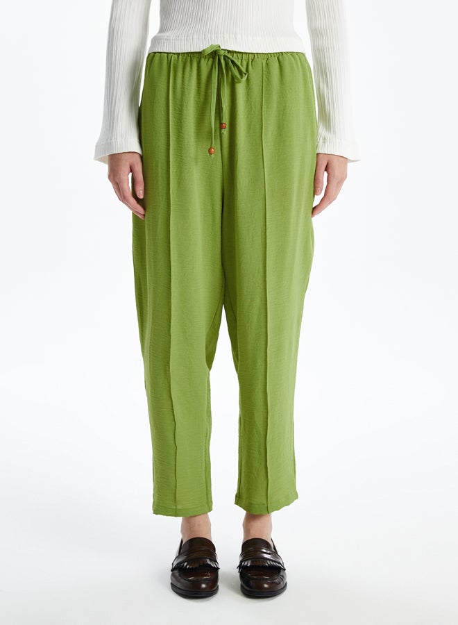 LC WAIKIKI Wide Leg Women Trousers With Elastic Waist  - Image 2
