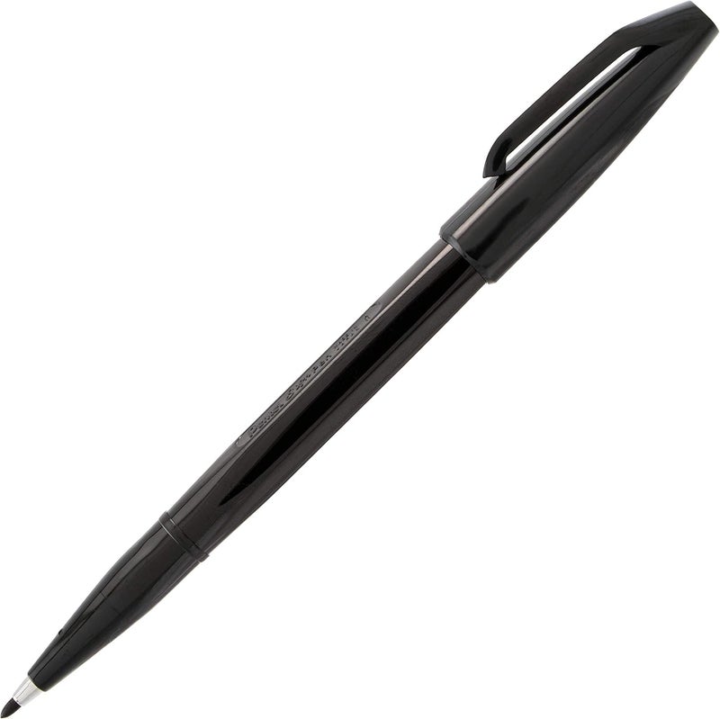 Pentel ® Sign Pens®, Fine Point, 2.0 mm, Black Barrel, Black Ink, Pack Of 24 Pens - Image 2