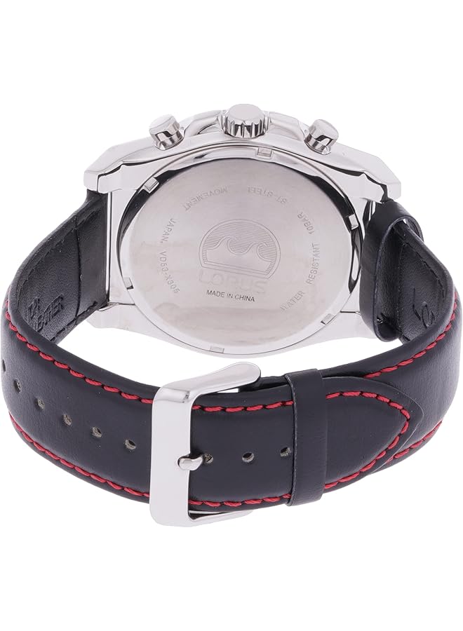 LORUS Sport Mens Analog Quartz Watch With Leather Bracelet Rt359Gx9 - Image 2