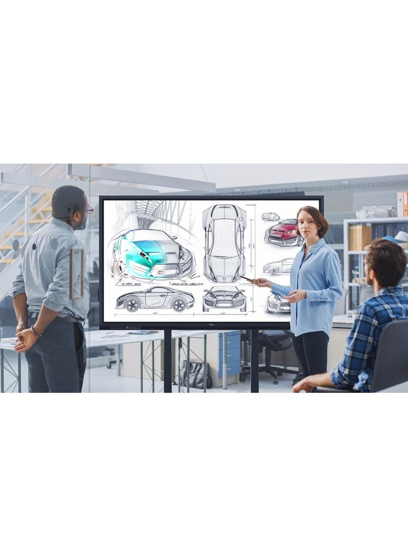 أوبتوما شاشة Optoma Creative Touch 3-Series 3752RK التفاعلية فائقة الدقة مقاس 75 بوصة مع خاصية اللمس المتعدد حتى 20 نقطة، وقلمين، ونظام Android مدمج، وميزات التعاون للفصول الدراسية وغرف الاجتماعات - Image 3