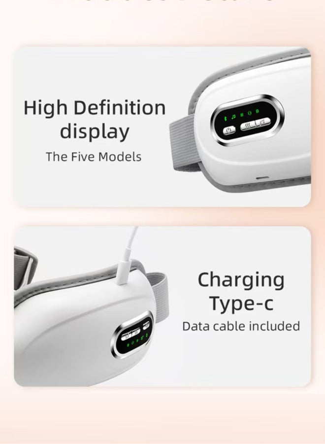 Chixing Eye Mask Massager, New Year Birthday Gifts for Women, FSA HSA Eligible Eye Massager with Heat, Eye Mask Eye Massager for Migraine, Relax Eye, Eye Strain Relief, Improve Sleep for Women Men - Image 3